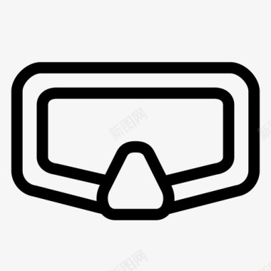 面具潜水眼罩图标图标