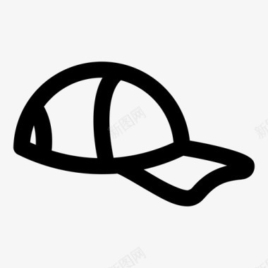 中老年棒球帽棒球帽时尚帽子图标图标