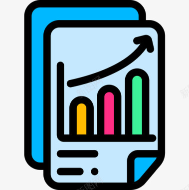 做报告报告分析14线性颜色图标图标