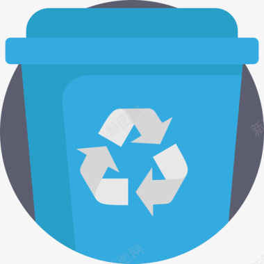 垃圾桶垃圾桶回收扁平图标图标