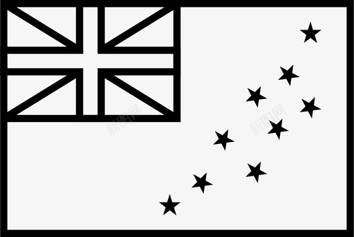 图瓦卢国旗国家世界图标图标