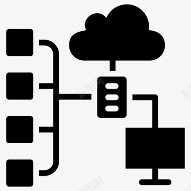 大数据数据分布数据层次结构图标图标