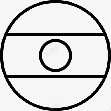 扭曲圆圈尼日尔国旗国家内尔图标图标