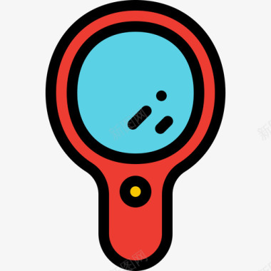 彩旗放大镜返校放大镜返校52线性颜色图标图标