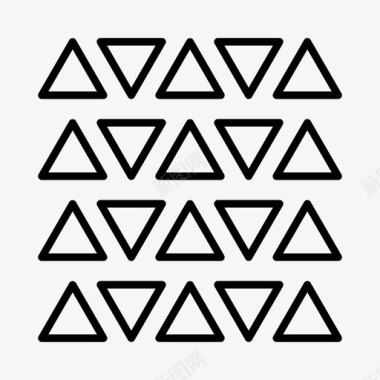 简洁装饰标识三角形图案装饰图案几何图案图标图标