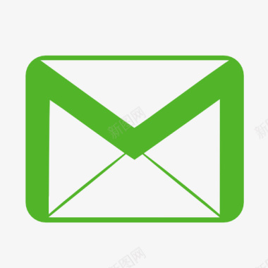 电子邮件绿色的email标志图标图标