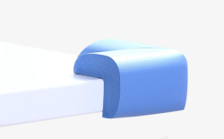 蓝色桌角防护条素材