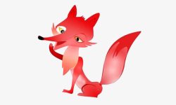 红色的小狐狸素材