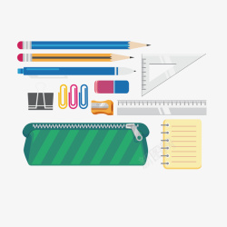 学习用品矢量图素材