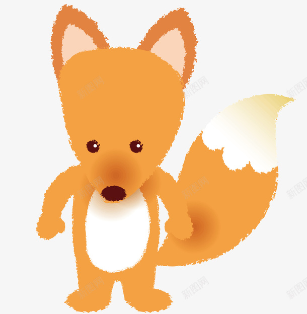 可爱的小狐狸矢量图ai免抠素材_88icon https://88icon.com 动物 卡通 卡通小动物 可爱的小狐狸 小狐狸 黄色的狐狸 矢量图