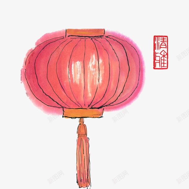 工笔画灯笼配饰png免抠素材_88icon https://88icon.com 工笔画 灯笼 素材 配饰