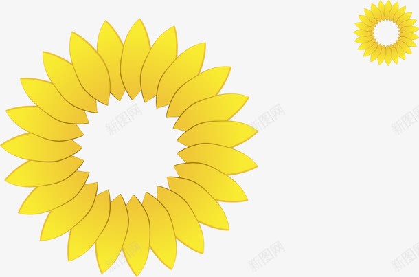 手绘黄色的花png免抠素材_88icon https://88icon.com 手绘画 矢量装饰 花朵 装饰 黄色