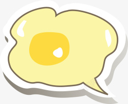 卡通对话框矢量图素材