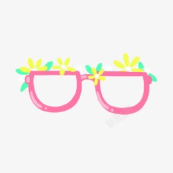 粉色眼镜框可爱粉色眼镜框高清图片
