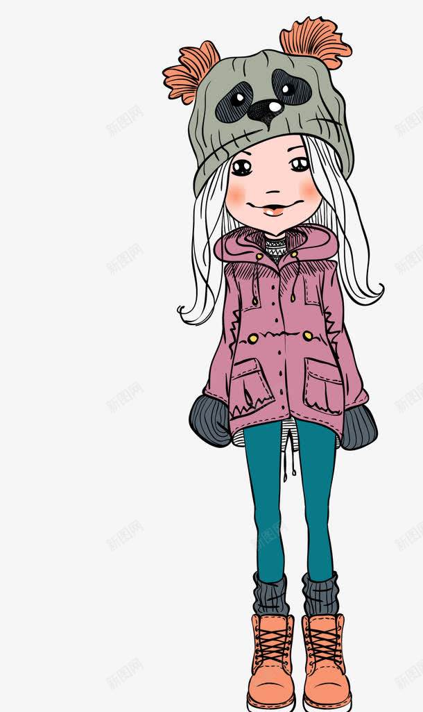 穿淡粉色上衣的女孩子png免抠素材_88icon https://88icon.com 卡通女孩 卡通手绘 女孩子 帽子 淡粉色上衣 装饰图