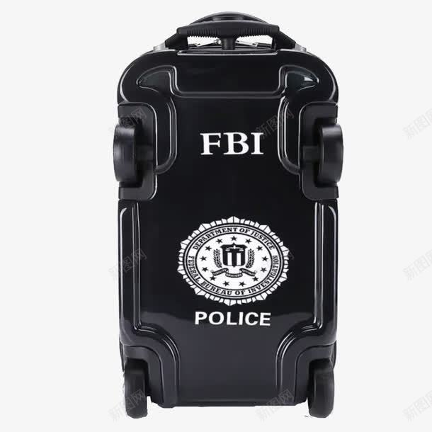 fbi行李箱png免抠素材_88icon https://88icon.com 产品实物 旅行箱 行李箱 黑色