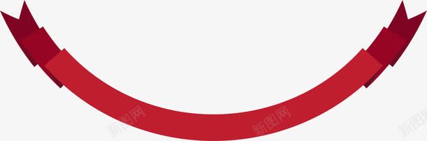 红色线条绸带png免抠素材_88icon https://88icon.com 免抠PNG 图案 弧形 红色 线条 绸带 装饰图案