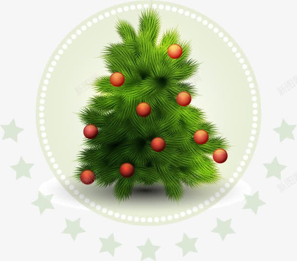 绿色圣诞元素图案png免抠素材_88icon https://88icon.com 图案 圣诞元素 绿色
