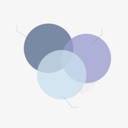紫色圆圈重合矢量图素材