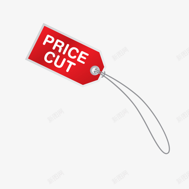 卡通红色价格挂牌png免抠素材_88icon https://88icon.com 价格牌 卡通标签 挂牌PNG 标牌 红色标牌 红色标签