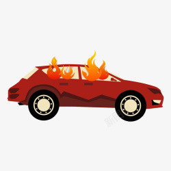 汽车火焰素材