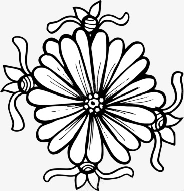 透明花朵素材手绘花朵装饰图标图标