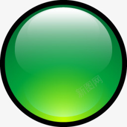Aqua球绿色图标图标