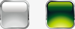 绿色质感按钮矢量图素材