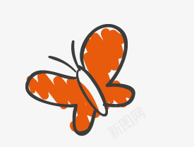 儿童画蝴蝶矢量图ai免抠素材_88icon https://88icon.com 儿童画 手绘 蝴蝶 矢量图