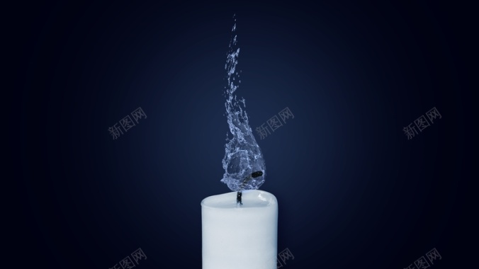 创意水焰蜡烛背景