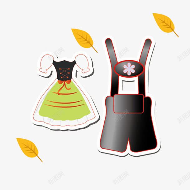 衣服裤子png免抠素材_88icon https://88icon.com 卡通 图案 衣服 裤子