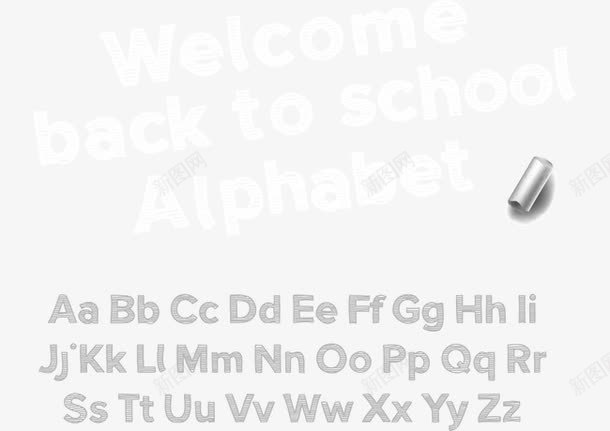 英文字母png免抠素材_88icon https://88icon.com back school to welcome 上学 手绘 英文字母 返校