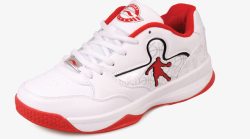 红白色运动鞋素材