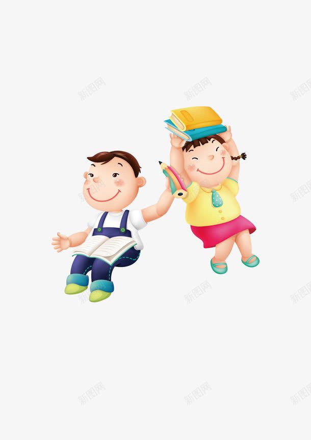 小朋友学生读书psd免抠素材_88icon https://88icon.com 学生 小朋友 读书