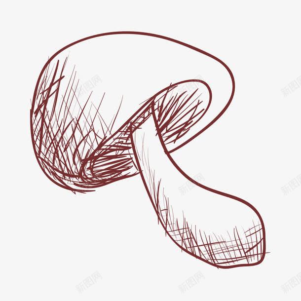 简笔蘑菇png免抠素材_88icon https://88icon.com 一棵 卡通 手绘 简图 简笔 素描 蘑菇 黑色
