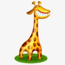 长颈鹿动物卡通非洲宠物素材