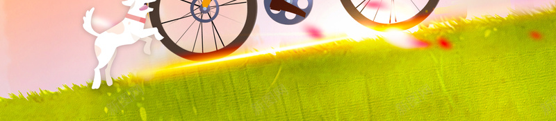 父亲节带娃背景图psd设计背景_88icon https://88icon.com 带娃 手绘元素 父亲节 背景图 自行车