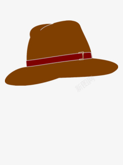 卡通棕色帽子素材