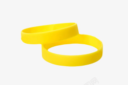 黄色装饰用品层叠的手环橡胶制品素材