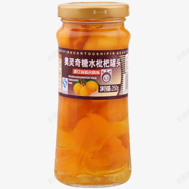 糖水枇杷罐头png免抠素材_88icon https://88icon.com 产品实物 奥灵奇食品 枇杷罐头 水果罐头 罐头