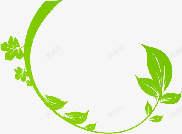 清新绿色植物环保装饰png免抠素材_88icon https://88icon.com 清新 环保 绿色植物 装饰