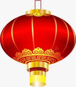 红色创意手绘质感中国灯笼素材