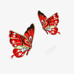 翩翩飞舞的蝴蝶翩翩飞舞的红色蝴蝶高清图片