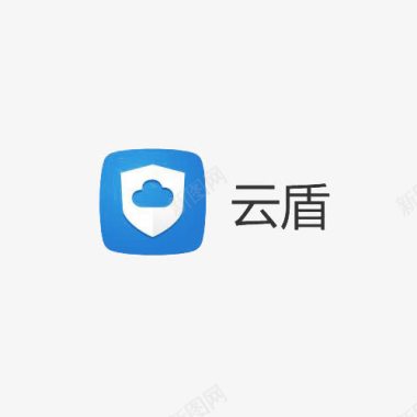 蓝色的牙齿图标阿里云盾logo图标图标