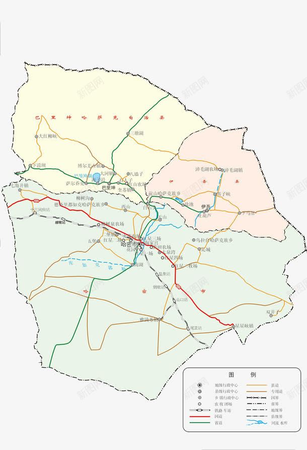 新疆哈密地区地图png免抠素材_88icon https://88icon.com 中国新疆 哈密地区地图 地图 新疆 新疆地图 新疆省地图