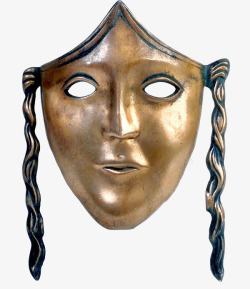 古风青铜面具素材