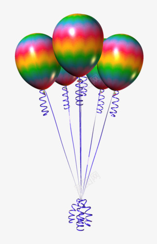 3D彩色气球png免抠素材_88icon https://88icon.com 3D气球素材 气球图案 气球图片