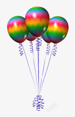 3D彩色气球素材