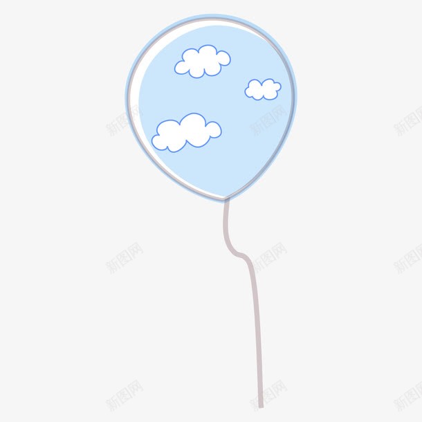 蓝天白云气球放飞图案png免抠素材_88icon https://88icon.com 图案 放飞 气球 白云 蓝天