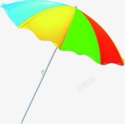 彩色遮阳伞背景素材